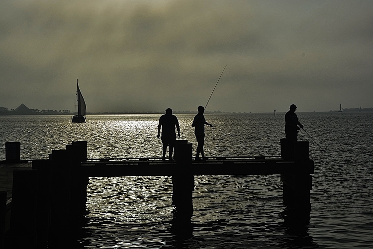 Offatt's Bayou at sunset